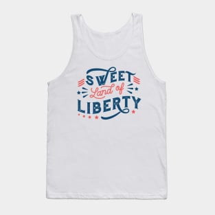 4th Of July Liberty Quote Tank Top